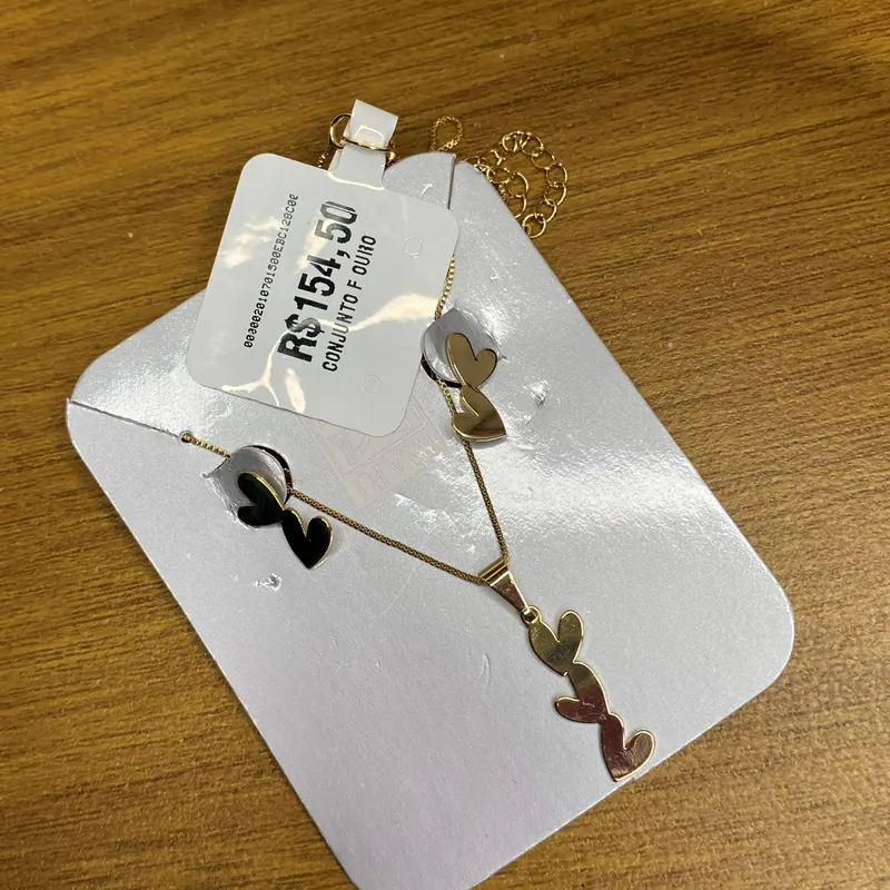 Conjunto corações em sequência