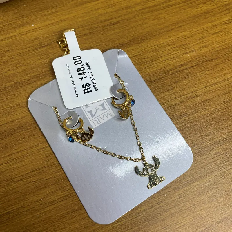 Conjunto personagem azul