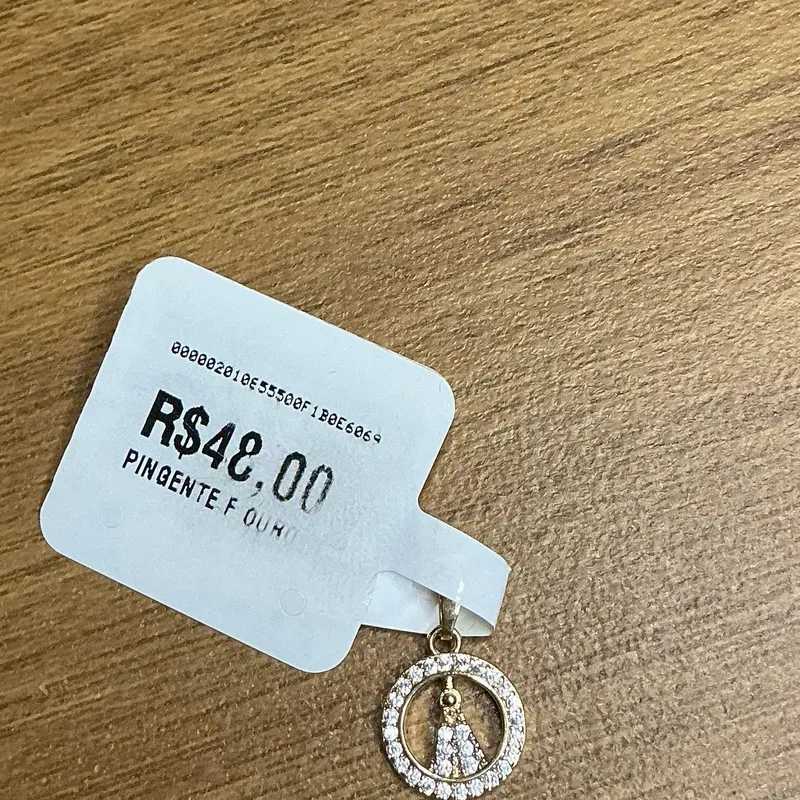 Pingente medalha com Nossa Senhora