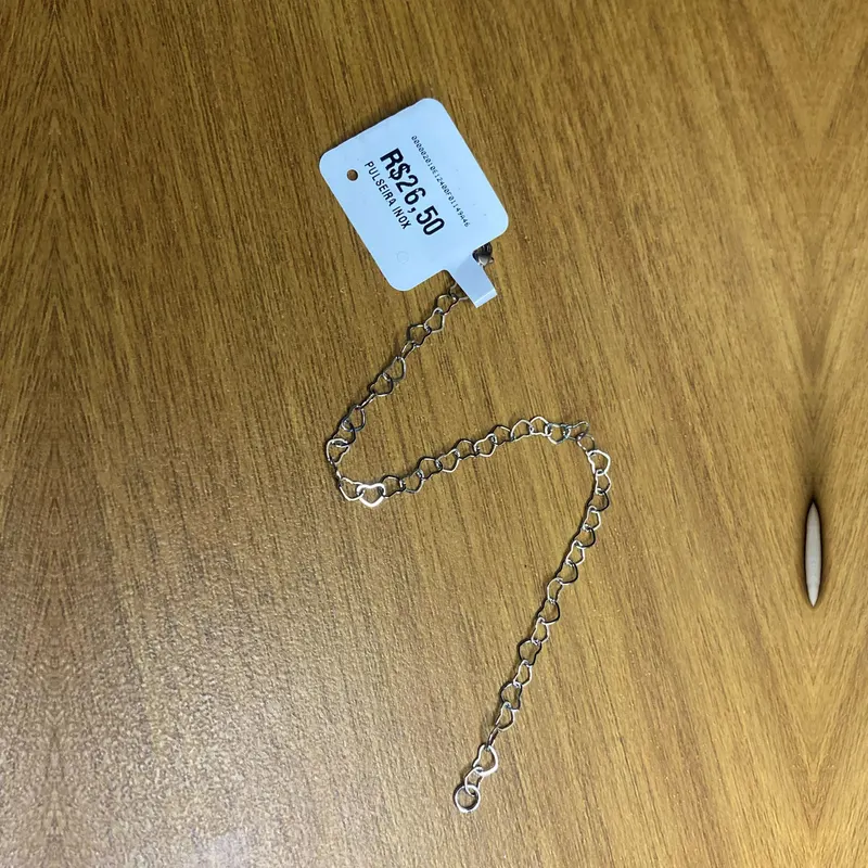 Pulseira elos de coração