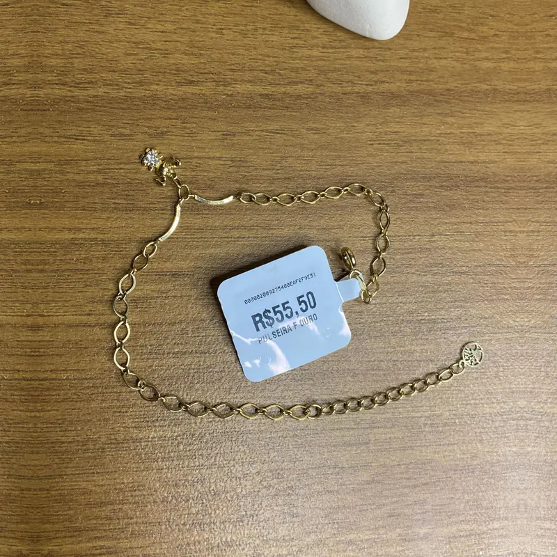 Pulseira elos com ponto de luz